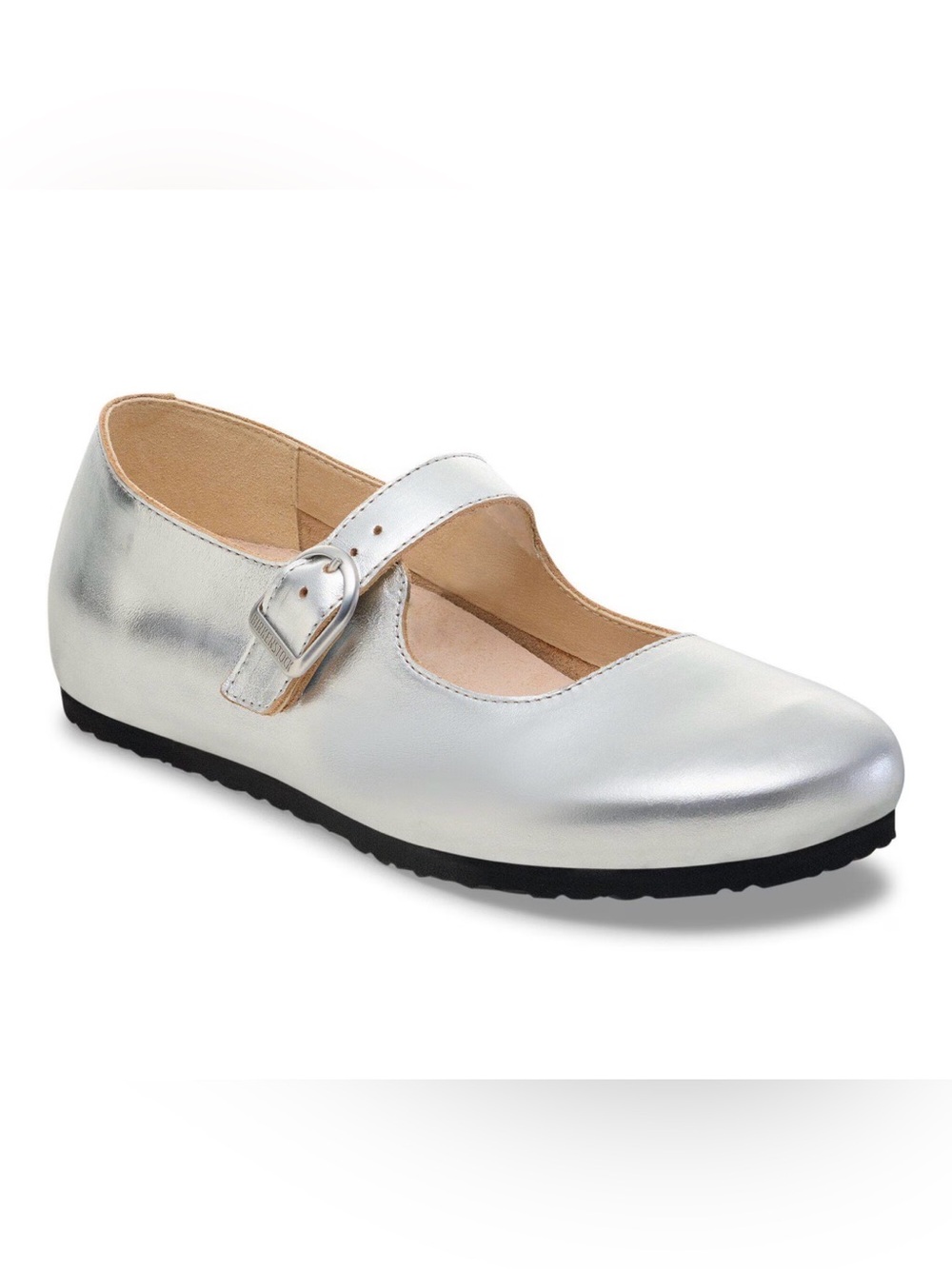 New without tags Birkenstock Santa Clarita Women’s 38 (size 7) Silver Flats